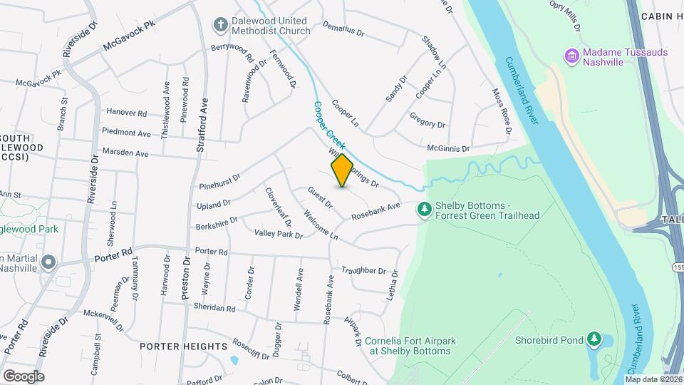 2000 Upland Dr Mapa y Detalles de la Ubicación