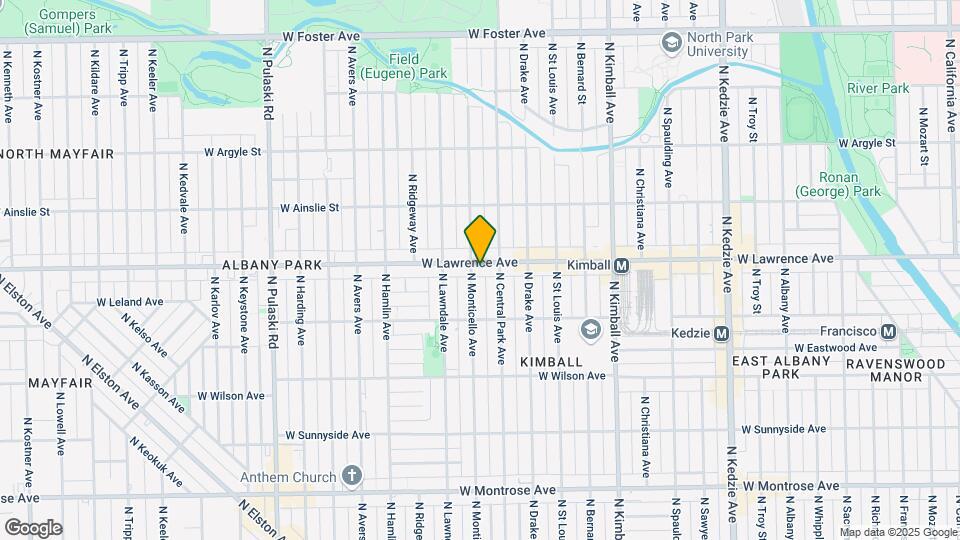 4751 N Monticello Ave, Unit 2F Map and Location Details