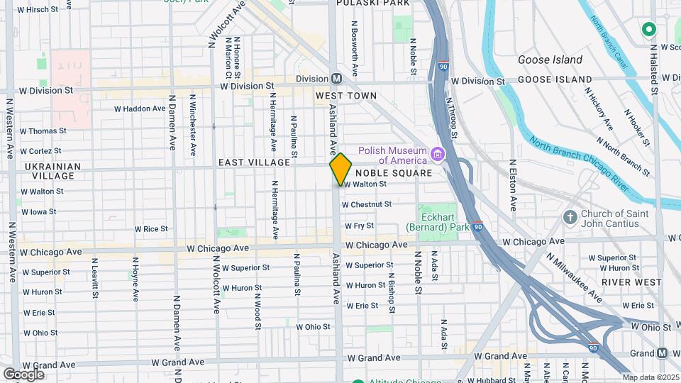917 N Ashland Ave, Unit 2 Map and Location Details