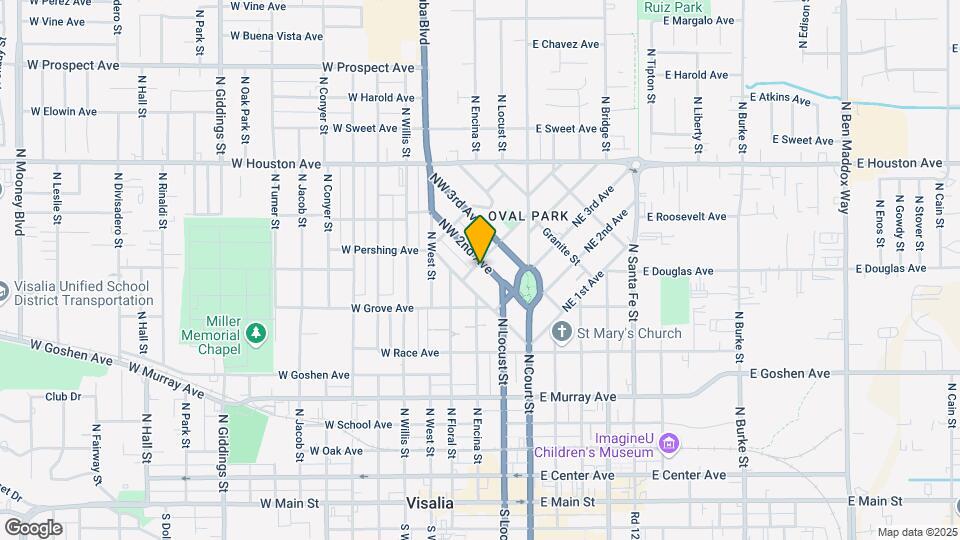5 Unit Visalia Apartment Mapa y Detalles de la Ubicación