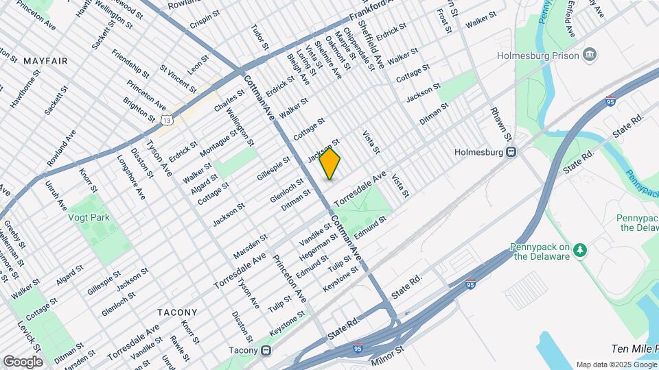 4556 Teesdale St, Unit 2nd Flr Map and Location Details
