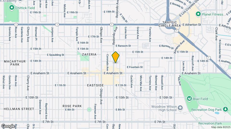 1366 Redondo Ave Map and Location Details
