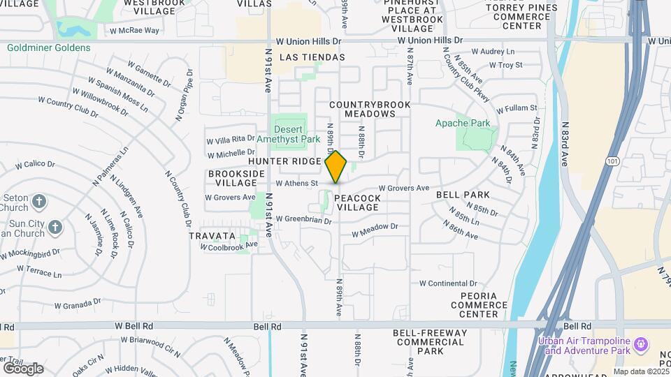 8932 W Grovers Ave Map and Location Details