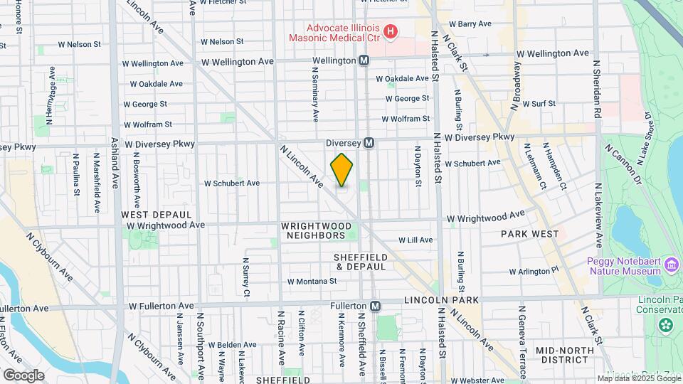 2711 N Kenmore Ave Mapa y Detalles de la Ubicación