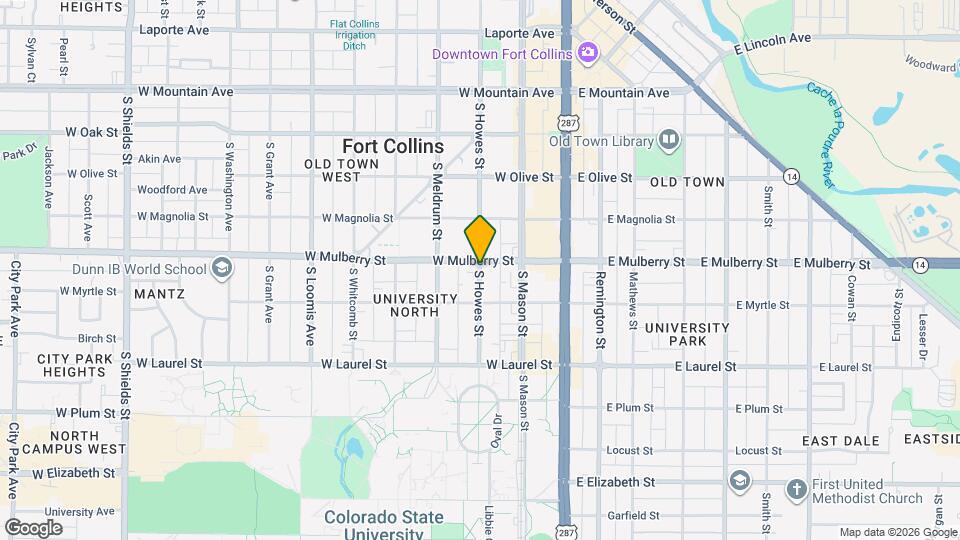 518 S Howes St Map and Location Details