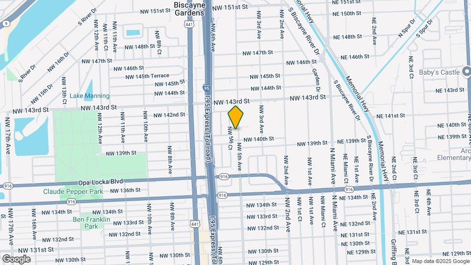14030 NW 5th Ave Mapa y Detalles de la Ubicación