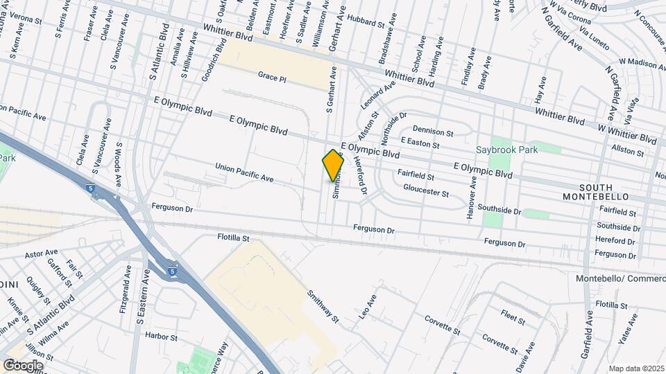 1337 Simmons Ave Map and Location Details