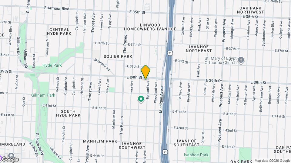 3904 Highland Ave Mapa y Detalles de la Ubicación