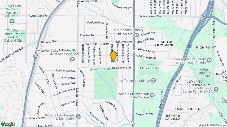 1460 Desoto Ave SW Map and Location Details