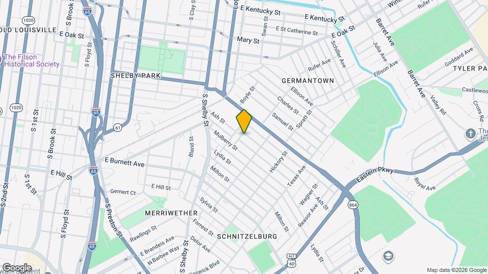 914 Ash St Map and Location Details