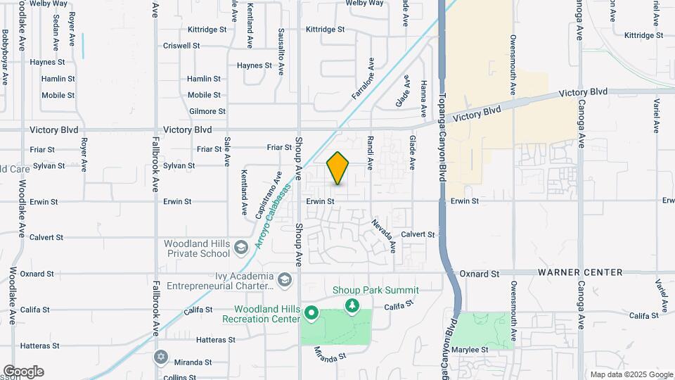 22271 Erwin St Map and Location Details