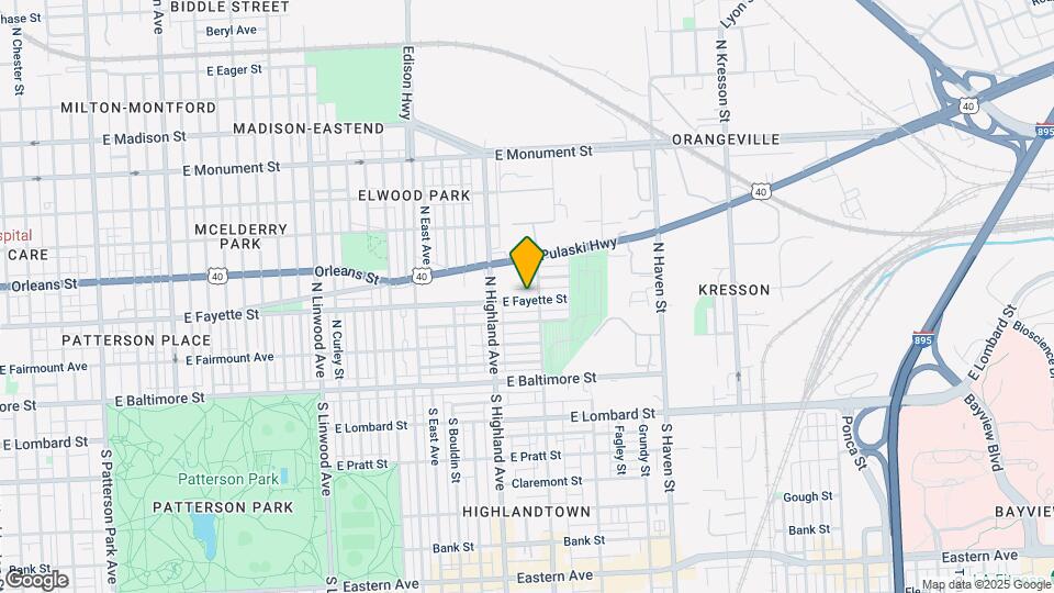 3520 E Fayette St Map and Location Details