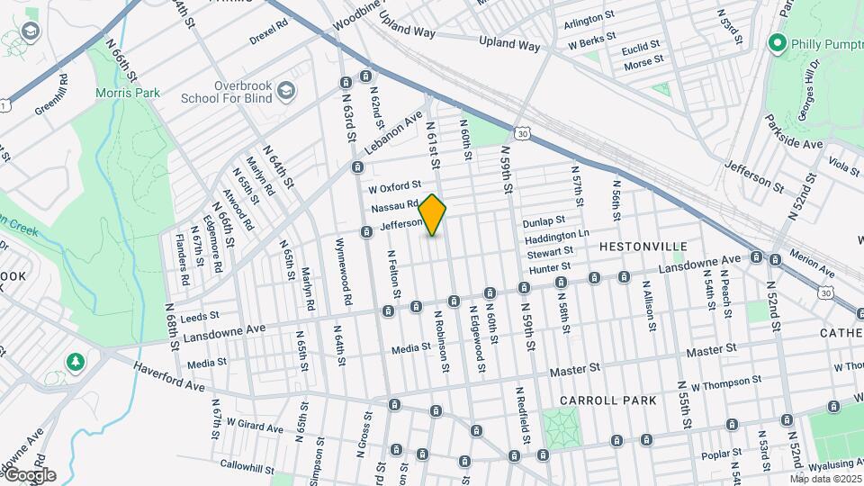 1723 N Robinson St Map and Location Details