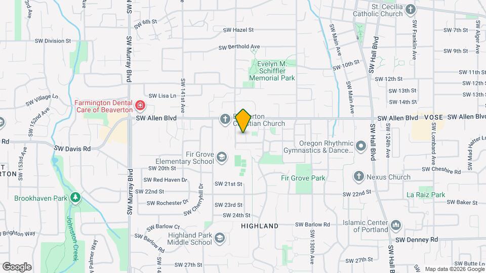 6145 SW Shannon Ct Map and Location Details