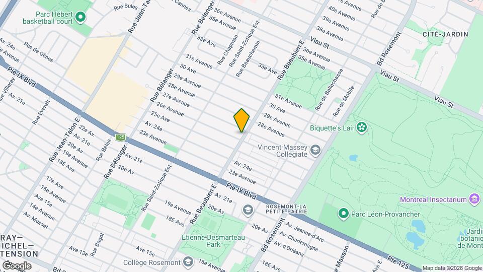 4353 Beaubien Rue E Map and Location Details