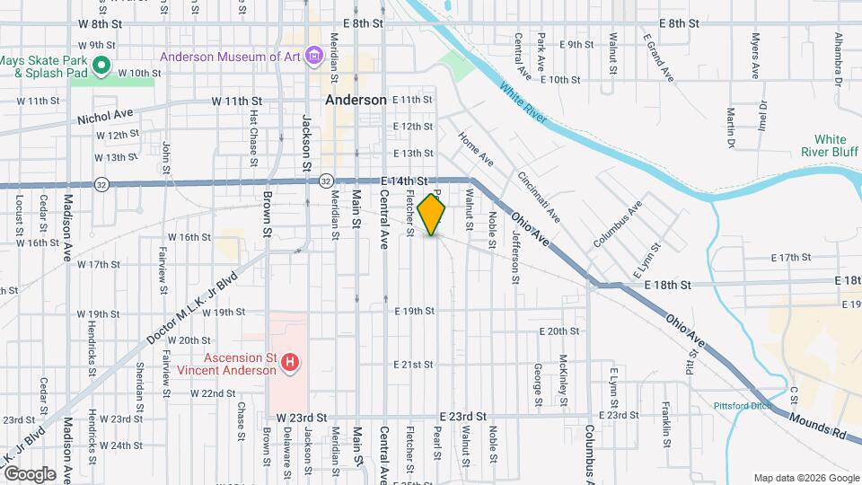 1607 Pearl St Map and Location Details