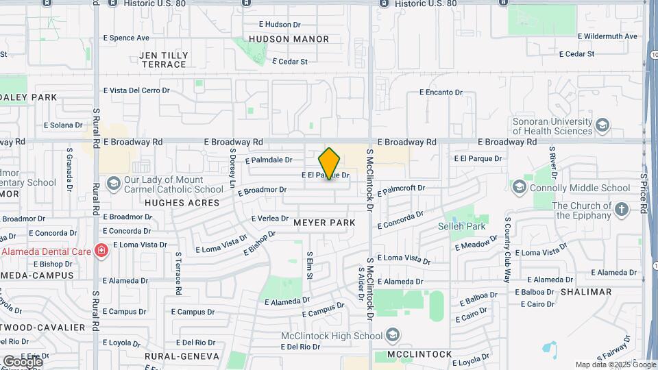 1644 E Broadmor Dr Map and Location Details