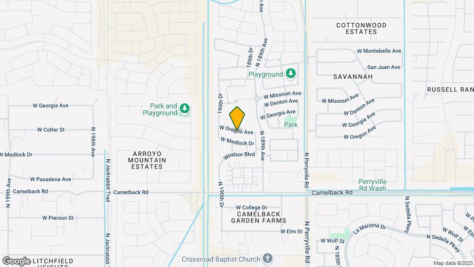 18947 W Oregon Ave Map and Location Details