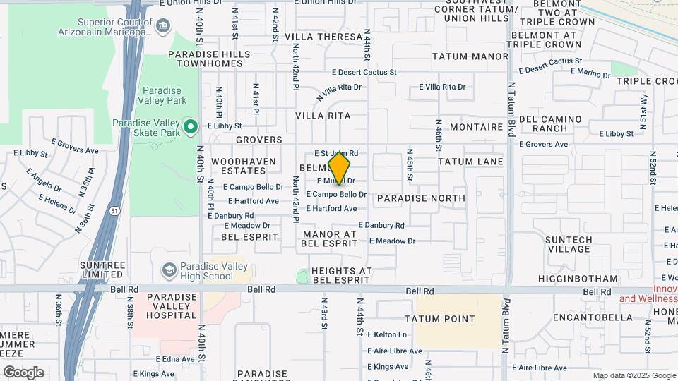 4354 E Campo Bello Dr Map and Location Details