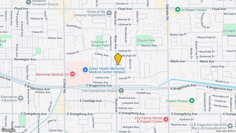 1812 Rose Ave Map and Location Details