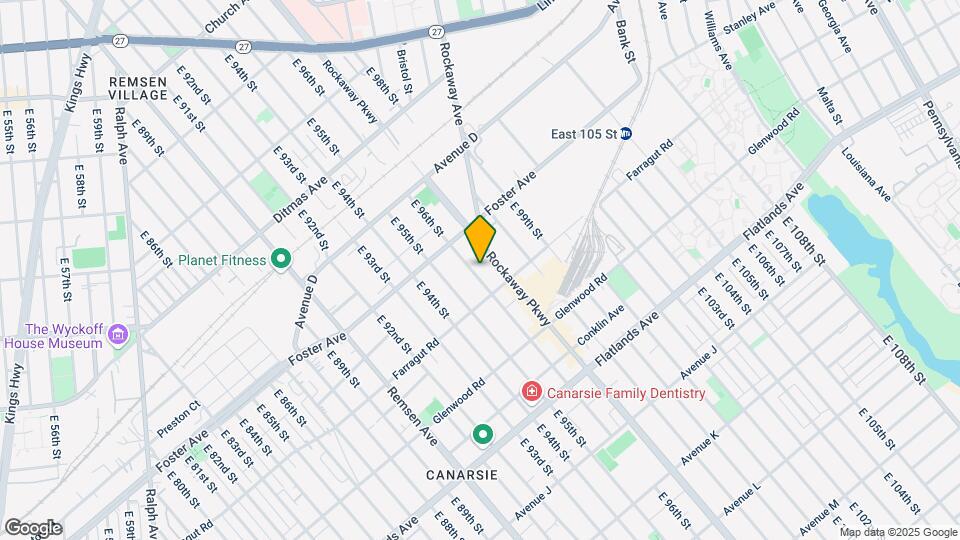 965 E 96th St, Unit Basement Map and Location Details