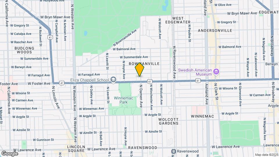 5206 N Damen Ave Map and Location Details