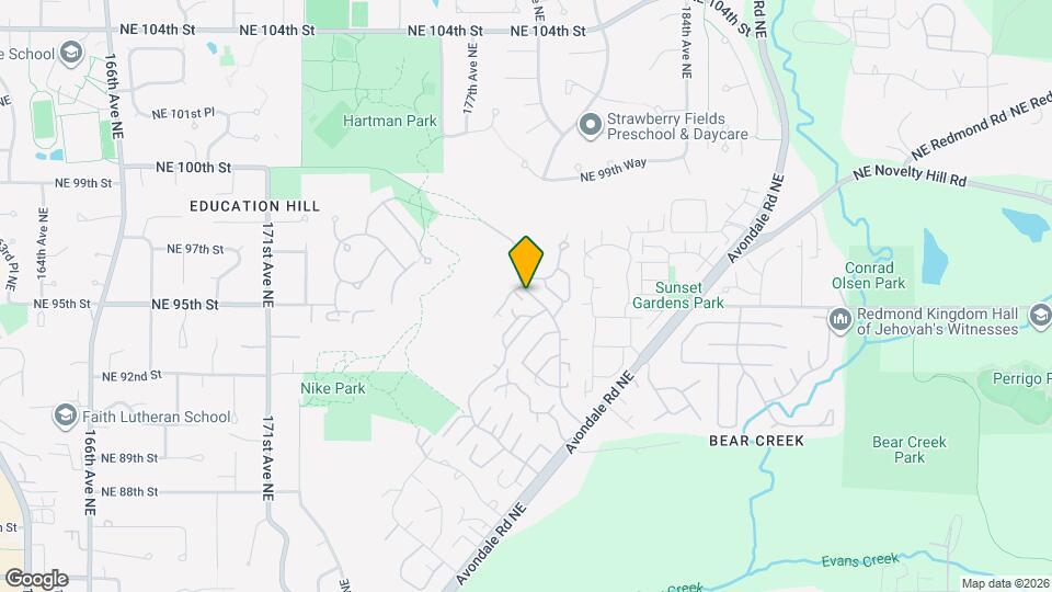17827 NE 95th Ct Map and Location Details