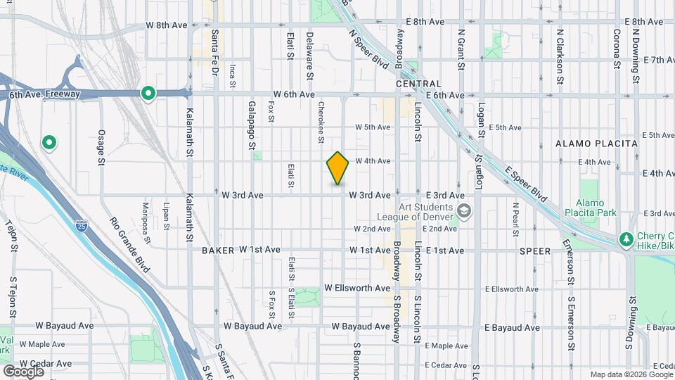 311 Bannock St, Unit A/C Map and Location Details