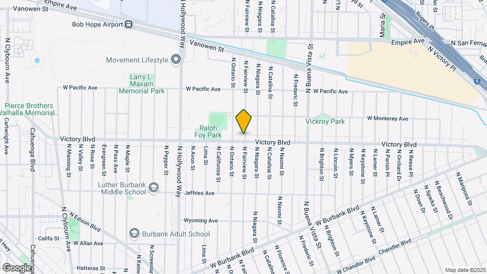 3001 W Victory Blvd Map and Location Details