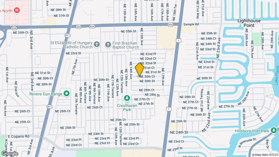 1472 NE 30th Ct Map and Location Details