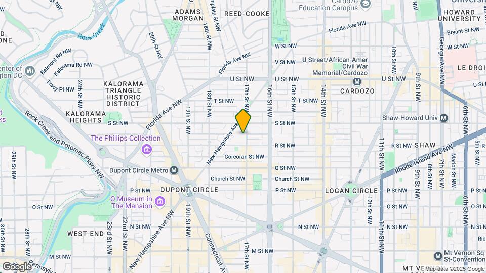 1718 17th St NW Mapa y Detalles de la Ubicación