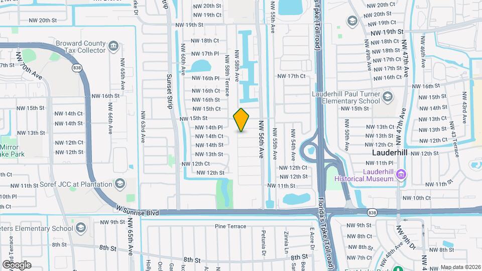 5725 NW 14th St Map and Location Details