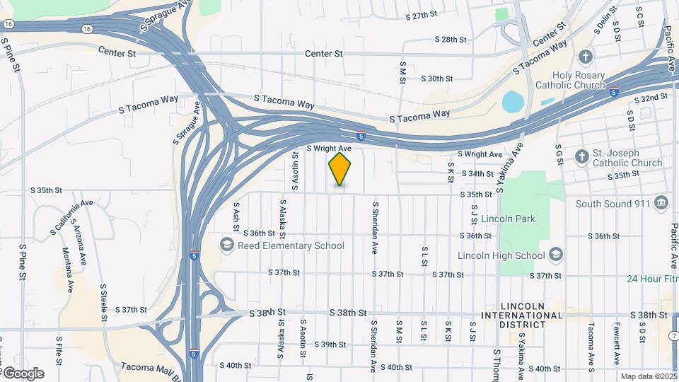 1551 S 35th St Map and Location Details