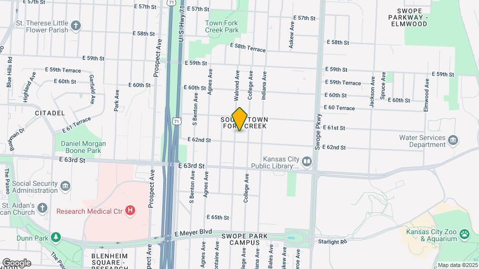 6133 Walrond Ave Map and Location Details