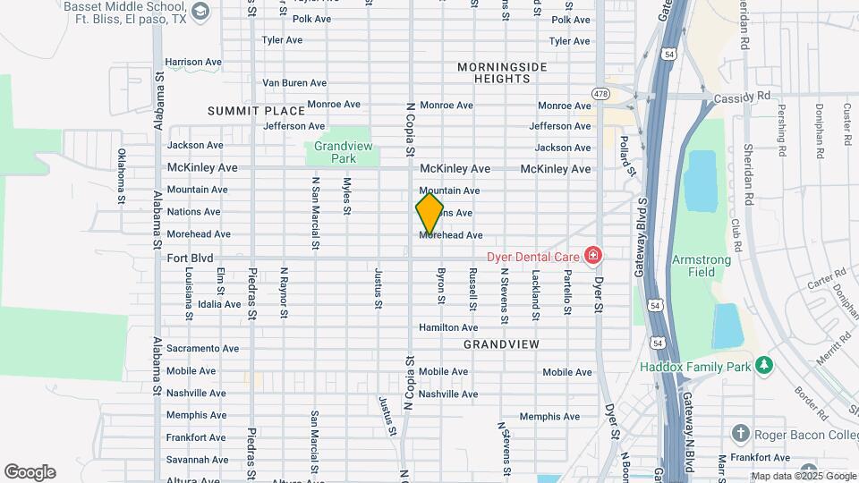 3420 Morehead Ave Map and Location Details