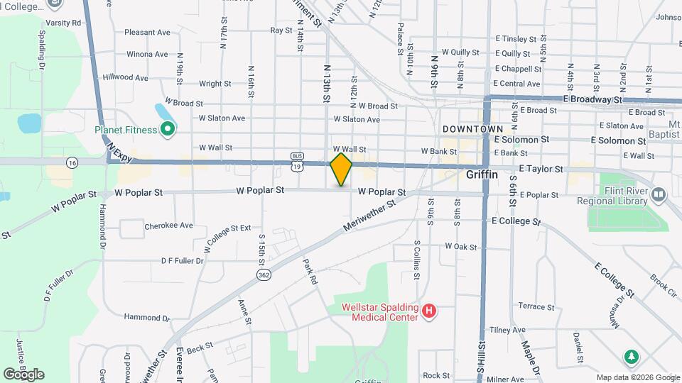 616 W Poplar St Map and Location Details
