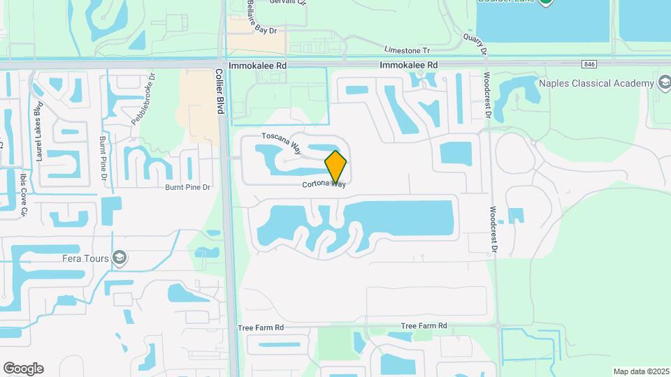 15313 Cortona Way Map and Location Details