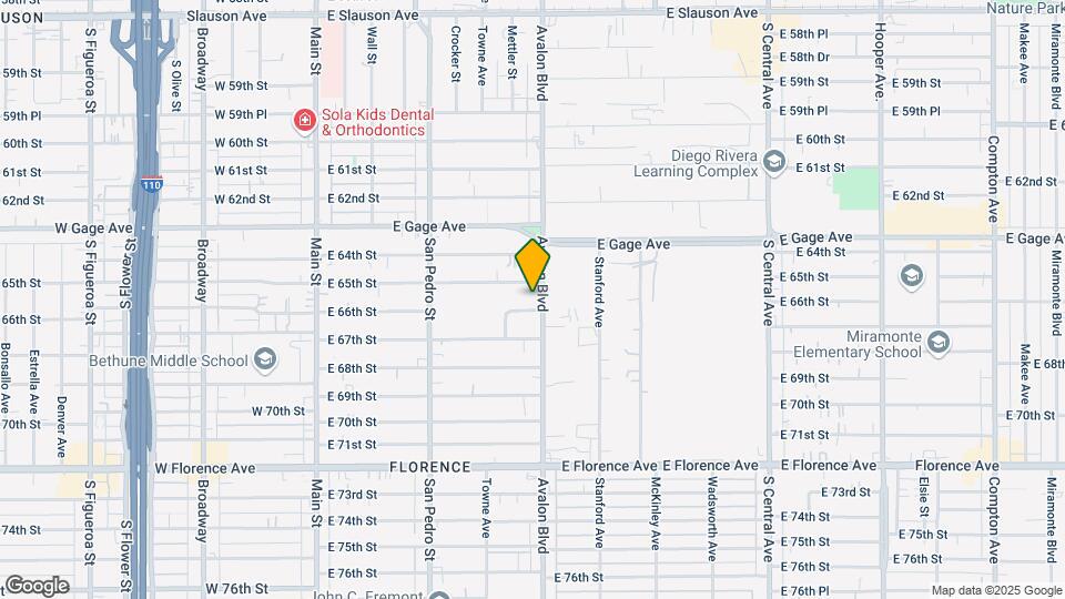 6517 Avalon Blvd Mapa y Detalles de la Ubicación