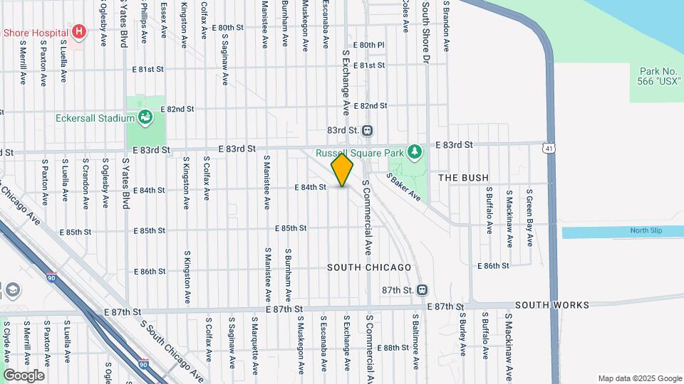8404 S Exchange Ave Map and Location Details