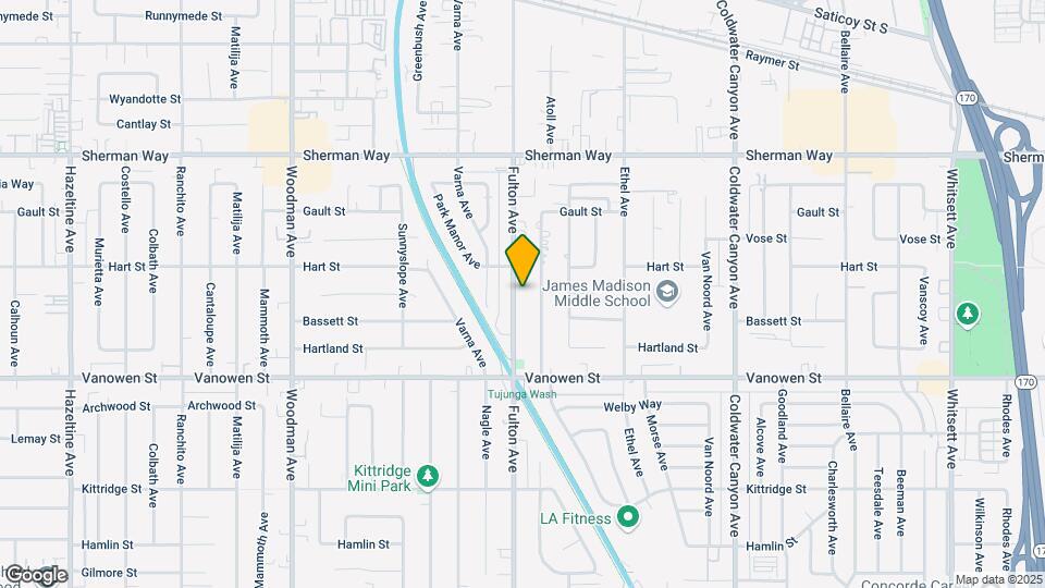 6930 Fulton Ave Map and Location Details