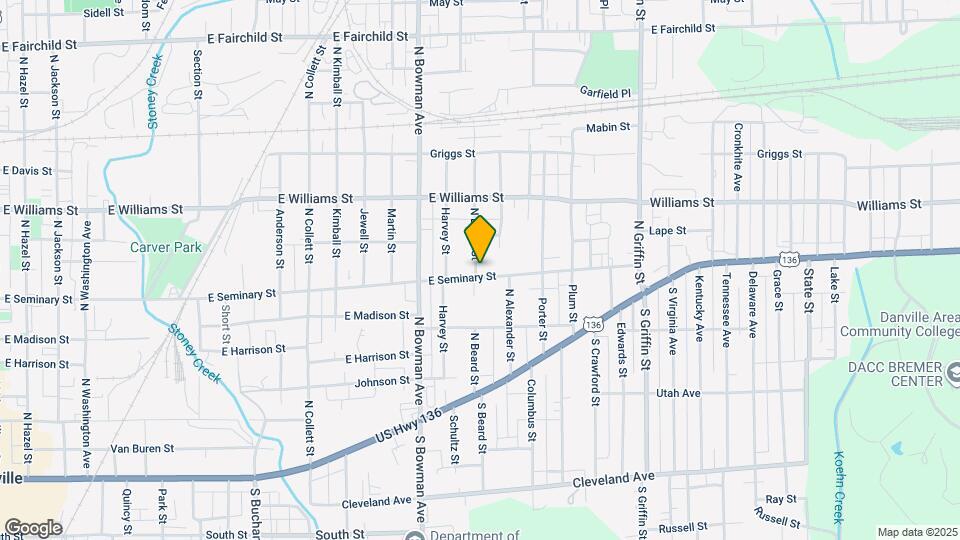 1001 E Seminary St Map and Location Details