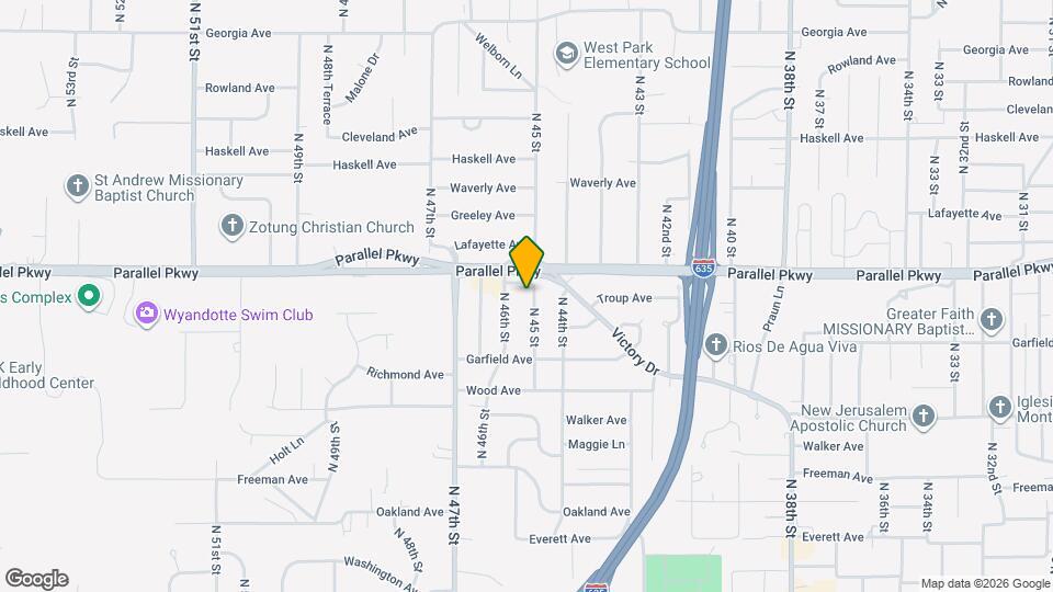 1954 N 45 St Map and Location Details