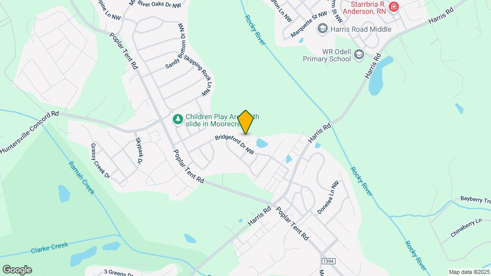 10411 Porters Pond Ln NW Map and Location Details