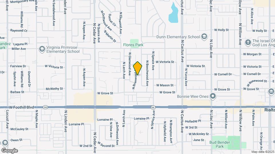 631 N Brierwood Ave Mapa y Detalles de la Ubicación