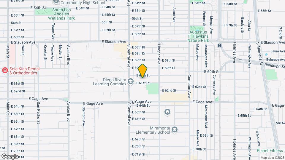 1153 E 61st St Map and Location Details
