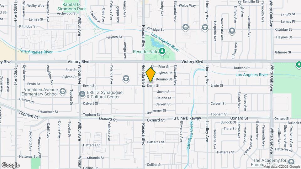 6251 Canby Ave, Unit Guesthouse Mapa y Detalles de la Ubicación