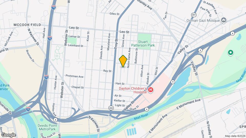 168 Grove Ave Map and Location Details