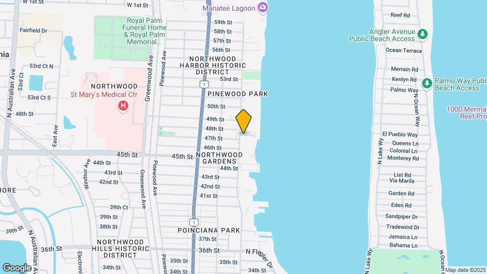 4800 N Flagler Dr-Unit -2 Map and Location Details