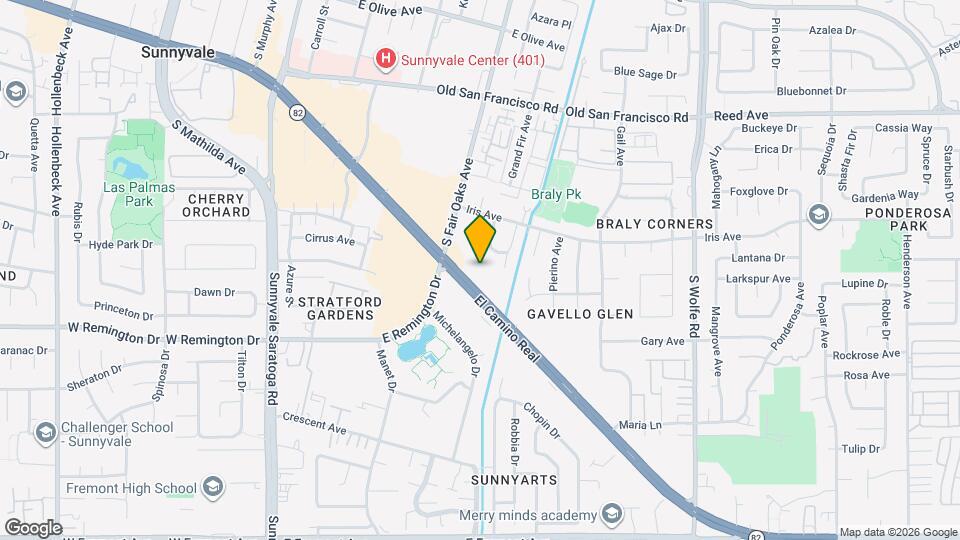 631 E El Camino Real, Unit 203 Map and Location Details