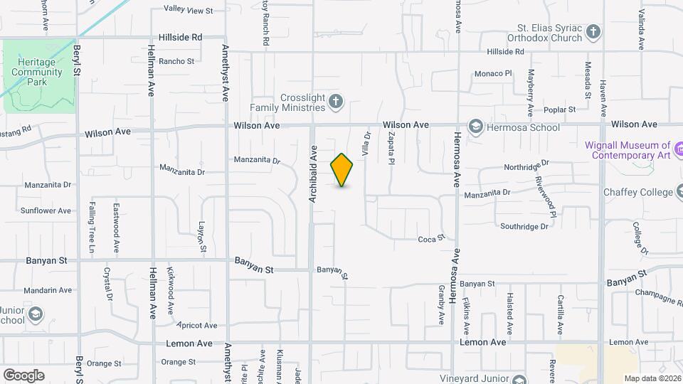 5923 Burgundy Ave Map and Location Details